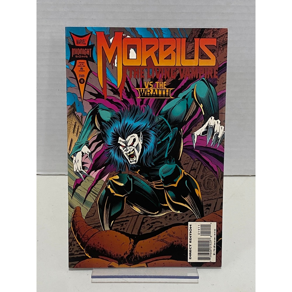 Marvel Comic Book Morbius The Living Vampire #19 vs The Wraith 1994 Excellent